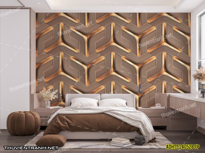 Tranh dán tường hoa văn trừu tượng- -ADHTT-240528-7P - Tranh tường chất lượng cao